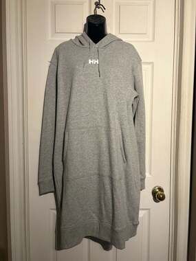 Helly Hansen W Active Hoodie Dress Robe Grey Melange XL